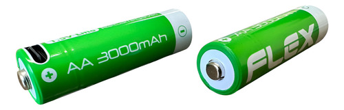 Bateria Aa 3000mah 1,5v Li-on Recarregável Com 02 Unidades