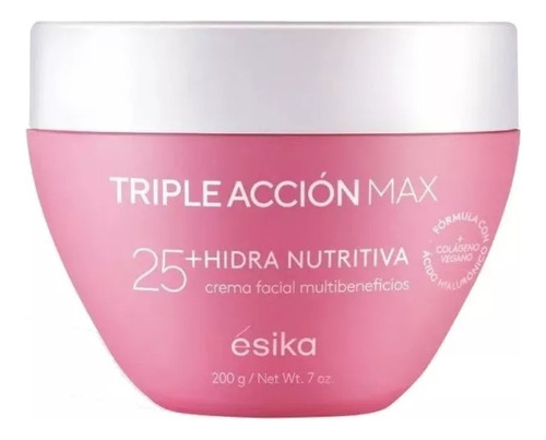 Crema Facial Hidra Nutritiva Triple Acción 25+ Esika 200g