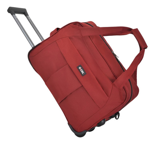 Bolsa Viagem Bordo Mala De Mão 10kg Resistente Espaçosa Cor Vermelho