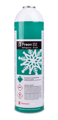 Lata Freon 22 (r22) Chemours 1kg Gas Refrigerante