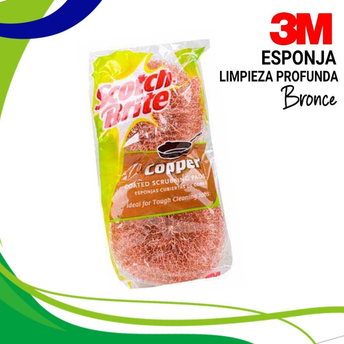 3m Esponja Limpieza Profunda Scotch Brite Bronce 