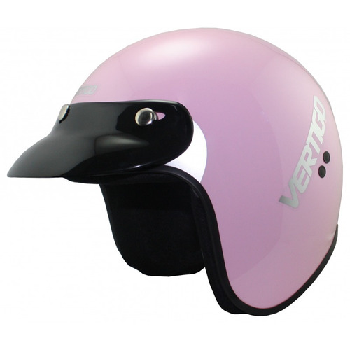 Casco para moto abierto Vertigo Basic 2014  rosa talle M 