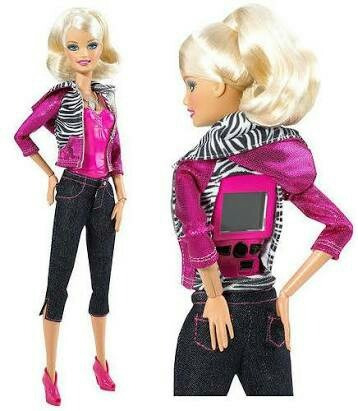 Boneca Barbie Vídeo Filma Câmera Toda Articulada