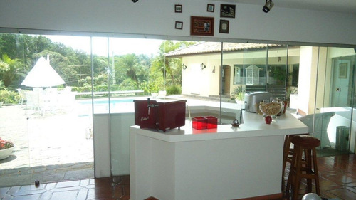 Magnífica Mansão No Miolo Da Granja Viana !! 4 Dorms(2 Suítes) Agora Aluga R$12.000,00 Mais Cond. E Iptu - Ca1524