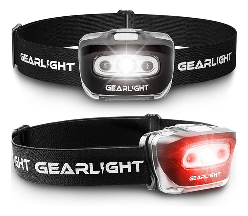 Lampara Frontal Led Gearlight - Paquete De 2 Linternas
