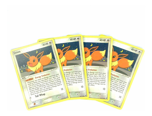 Eevee 55/115 X4 - Cartas Originales Pokémon Unseen Forces