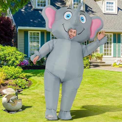Disfraz De Elefante Inflable Goosh Para Adulto, Disfraz De H