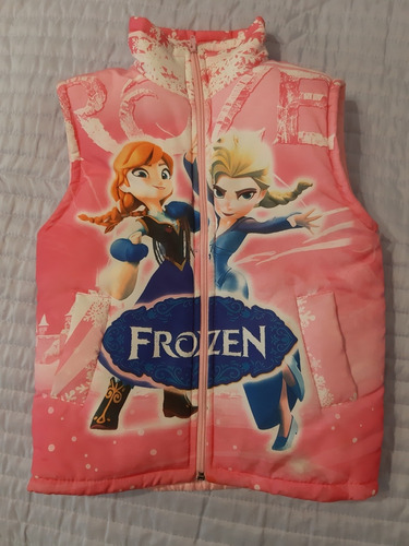 Chaleco Frozen Talle 8, Excelente Estado