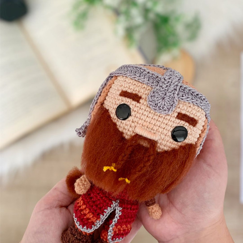 Gimli Amigurumi Boneco Estilo Funko Senhor Dos Anéis