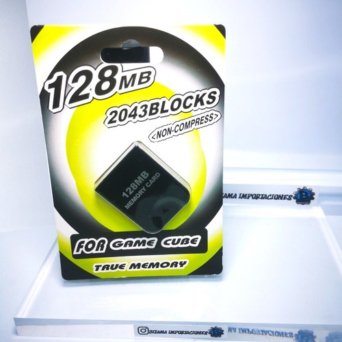 Imagen 2 de 2 de Memory Card Para Gamecube Capacidad 2043 Bloques