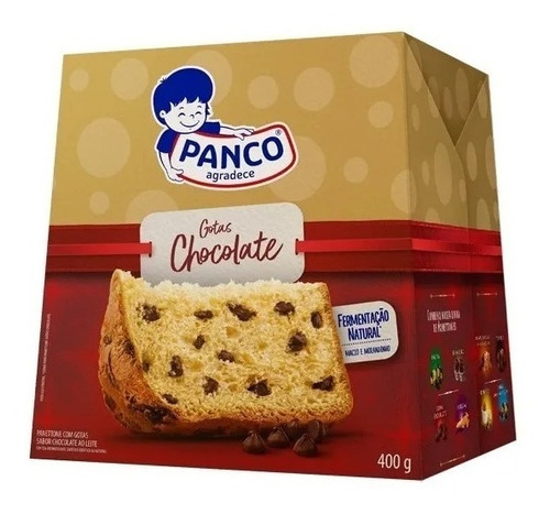 Chocottone Panettone Com Gotas Chocolate Ao Leite Panco 400g