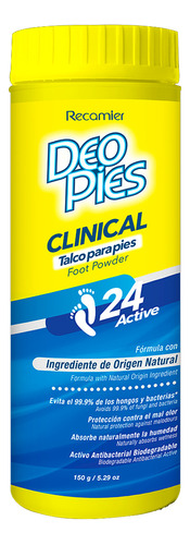 Talco Para Pies Clinical 24h 150g Deo Pies