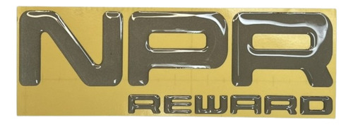 Emblema Chevrolet Npr Reward Pequeño Resina  Gris