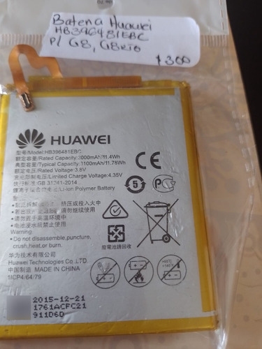 Bateria Huawei Hb396481ebc