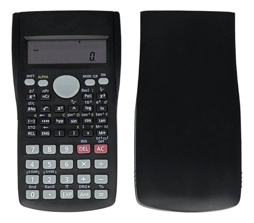Calculadora Científica 240 Funções Com Capa Protetora Preto