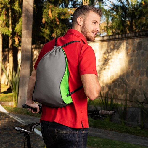 Imagen 3 de 3 de Morral Poliester Con Reflejante Premium