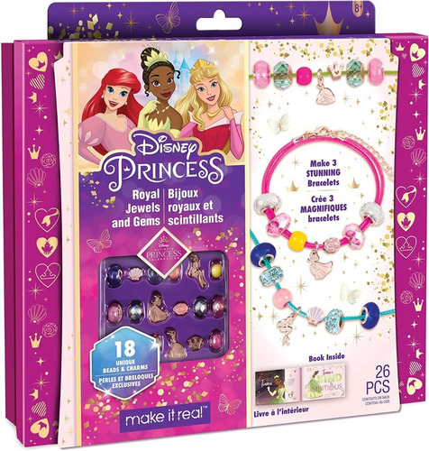 Kit Para Hacer Pulseras Disney Princesas Para Niñas