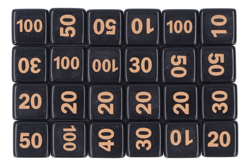D6 Dice, 24 Peças, Acrílico Poliédrico De 14 Mm, À Prova D'á