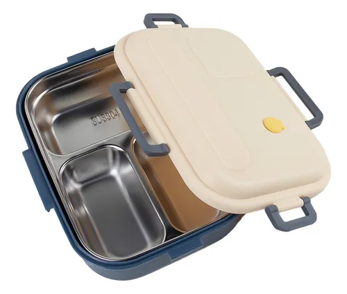 Marmita Pote Hermético Fitness Lancheira Plástico 1200ml