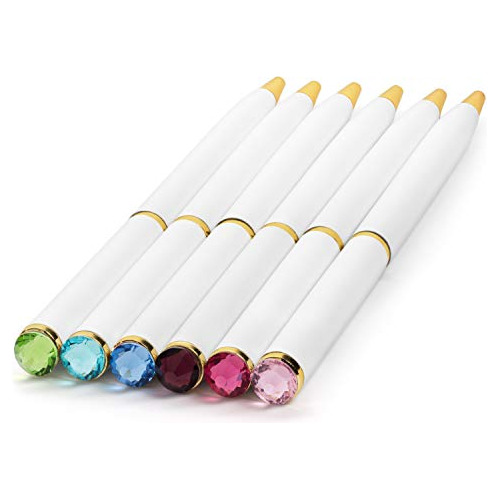 Fancy Pens For Women | Set Of 12 Colorful Gem-top Pens ...