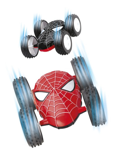 Auto A Friccion Spiderman Tumbling Car Gira 360° Ditoys 2468