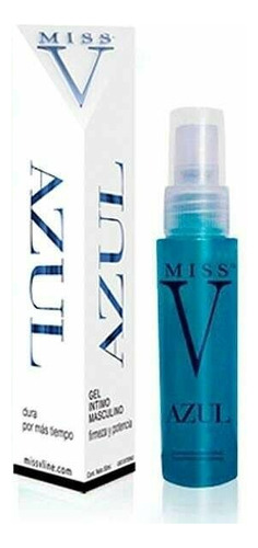 Gel Lubricante Intimo  Miss V Azul Mayor Potencia Y Firmeza