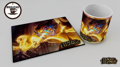 Imagen 4 de 6 de Taza Mágica Y Mouse Pad League Of Legends Lol