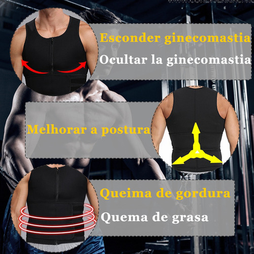 Chaleco De Neopreno Tipo Sauna Para Sudar Para Hombre