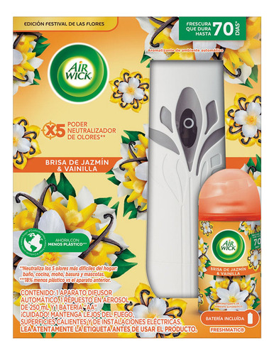 Aromatizante Automatico Air Wick Brisa De Jazmãn Y Vainilla