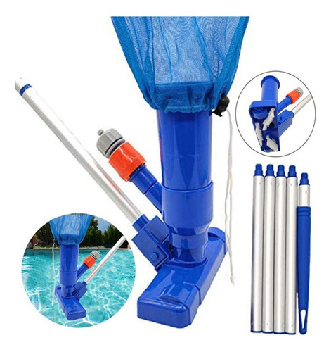 Kit De Limpieza De Piscina Aspiradora Cabezal De Succión