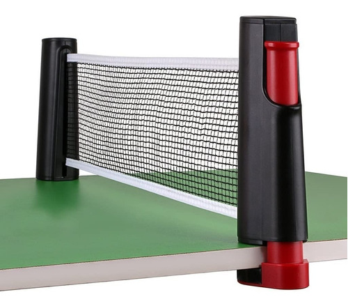 Imagen 1 de 10 de Red De Ping Pong Soporte Retractil Adaptable Cualquier Mesa