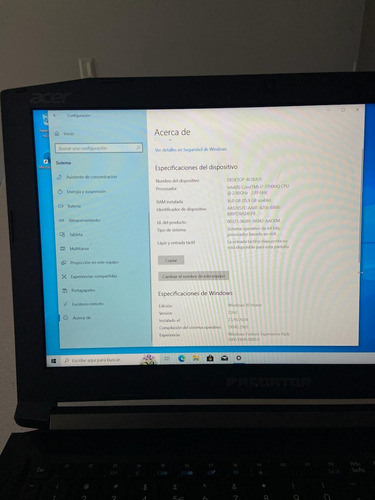 Acer Predator Helios 300 - I7, 16gb Ram, Gtx 1060, 1tb Hdd Negro (Usado)