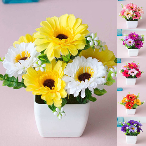 Flores Artificiais Ao Ar Livre De Lótus Vermelho Ao Pôr Do S