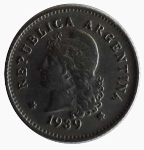 Moneda Argentina 1939 10 Centavos