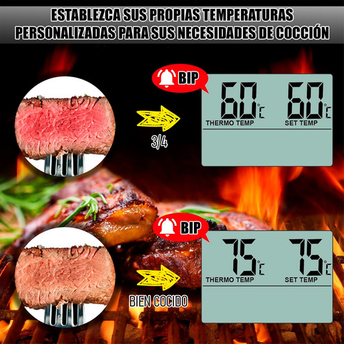 Termometro Para Carne Termómetro Digital Wayu Termometro Wayu Arcashopping Termometro De Cocina Termometro Horno Wayu Termometro Para Alimentos Wayu Termometro Digital Para Horno