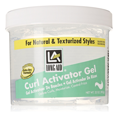 Long Aid Gel Activador De Cabello Extra Seco, 32 Onzas