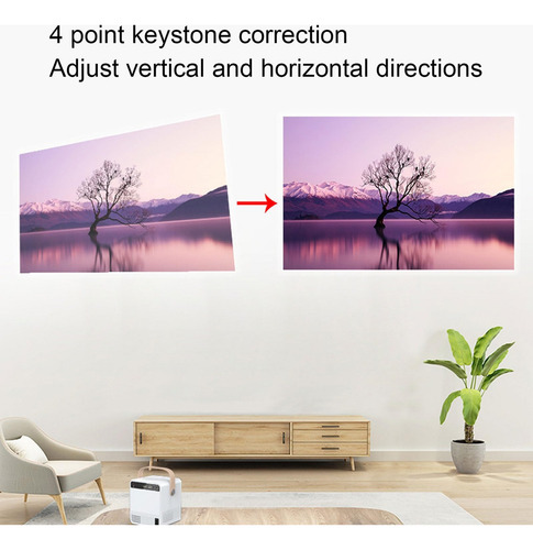 Proyector 4k Wifi Bluetooth 5g 180 Ansi Para Tv Y Teléfono