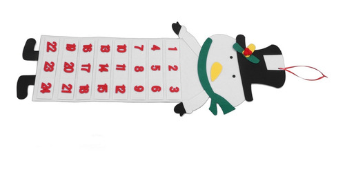 Calendario Navideño De Fieltro Para Decoración De Adviento,