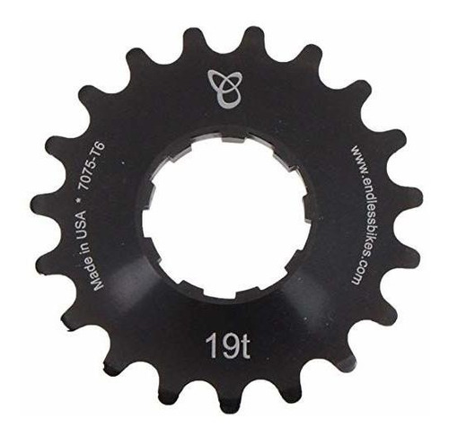 Sin Fin Kick Bicicletas Culo Cog Anodizado (negro, 19t).