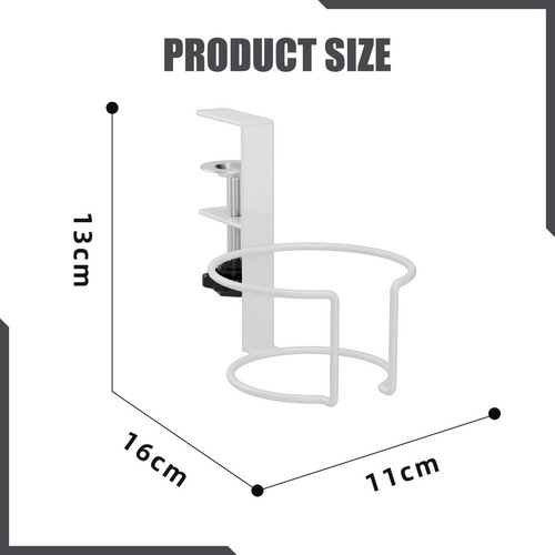 Portavasos De Escritorio Organizador De Mesa Fácil Blanco