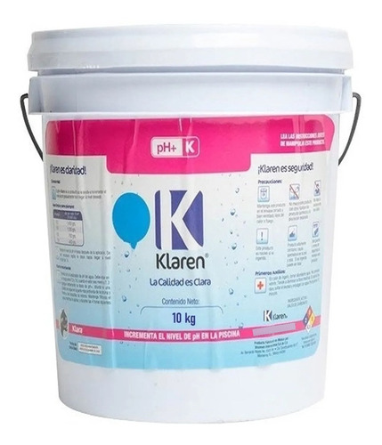 Regulador Para Subir Ph Para Alberca Marca Klaren 10 Kgs