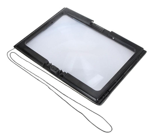 Lupa Rectangular Con 6 Luces Led Con Aumento De 3x