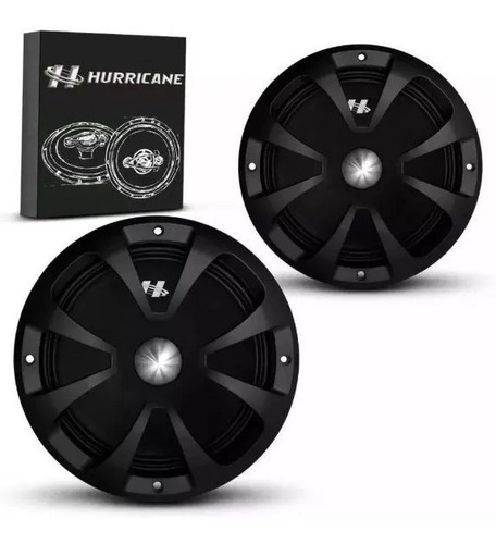 Imagem 2 de 4 de Par Midbass Hurricane 8 Polegada 600wrms Pro Mb800 4 Ohms