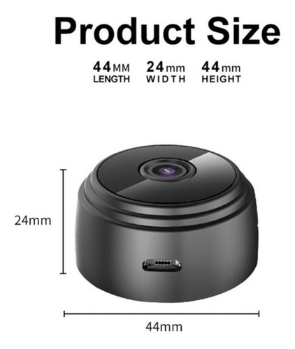 Mini Cámara Espia A9 Vigilancia Wifi 1080p Visión Nocturna