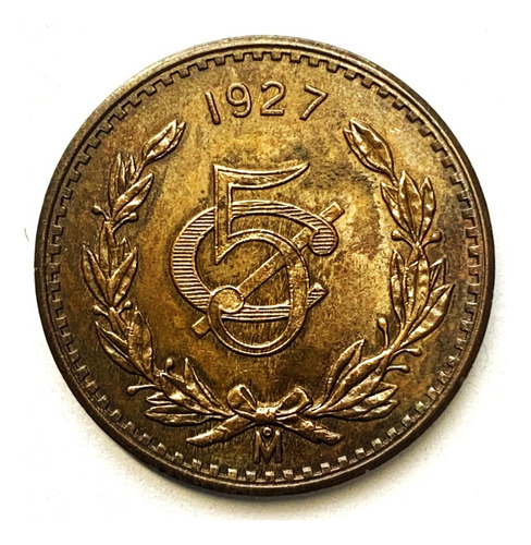 5 Centavos 1927 Mo  Excelente Condición  