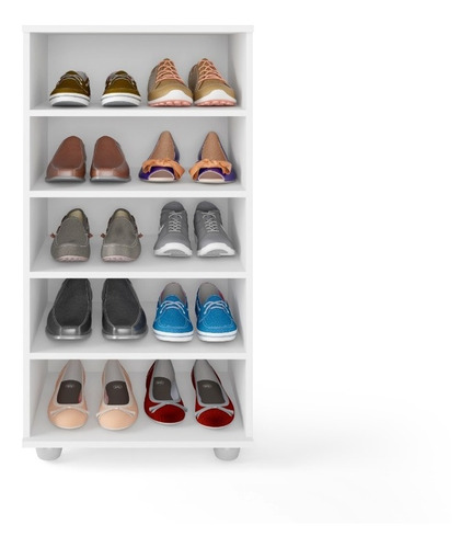 Imagen 3 de 6 de Comoda Zapatera Puerta Espejo Dormitorios Mueble Organizador