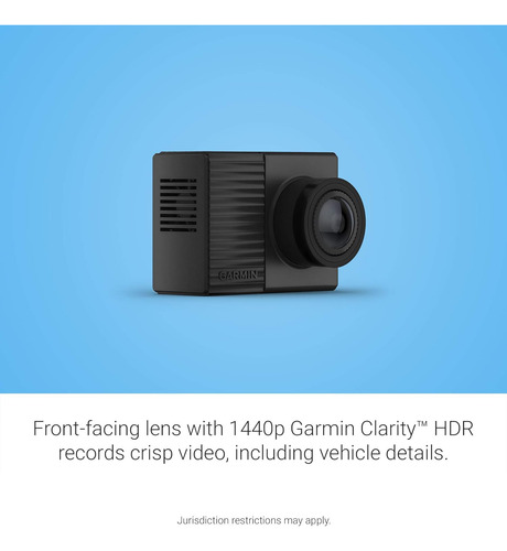 Garmin Dash Cam Tándem, Cámara Frontal Y Trasera De Doble