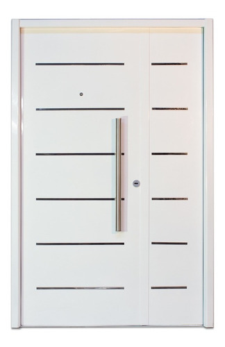 Puerta Y Media Residencial Ac81 Artestamp 122x200 Blanca