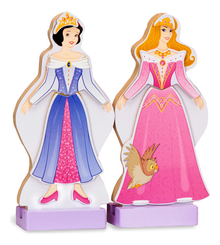 Set De Disfraz Magnético De La Bella Durmiente Y Blancanieve