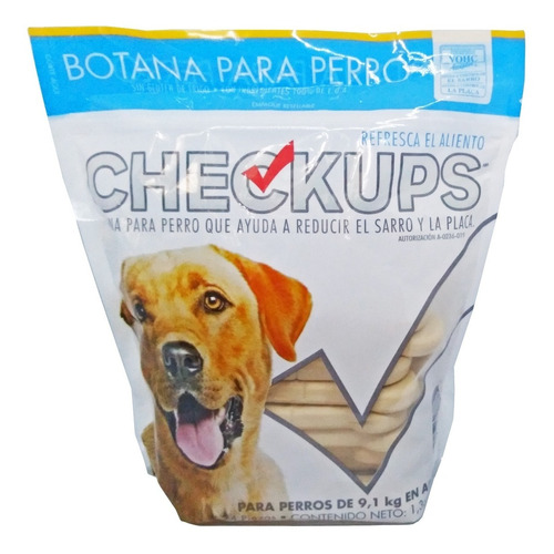 Botana Para Perro Checkups 24 Piezas Reduce El Sarro 1.3kg